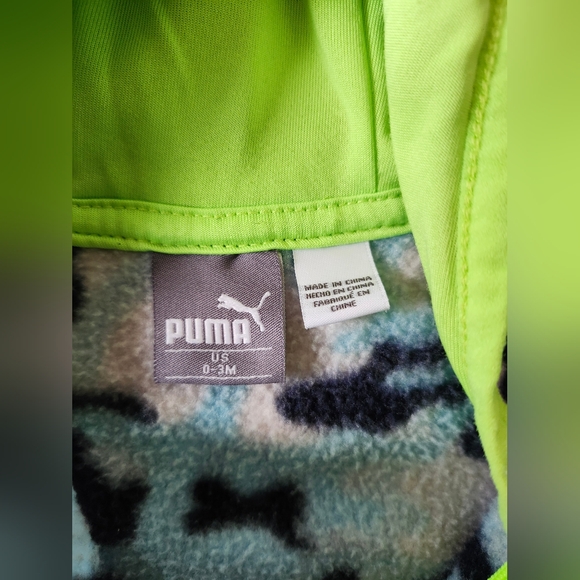 Puma Camo Fleece One Piece 0 - 3 M - Picture 3 of 3